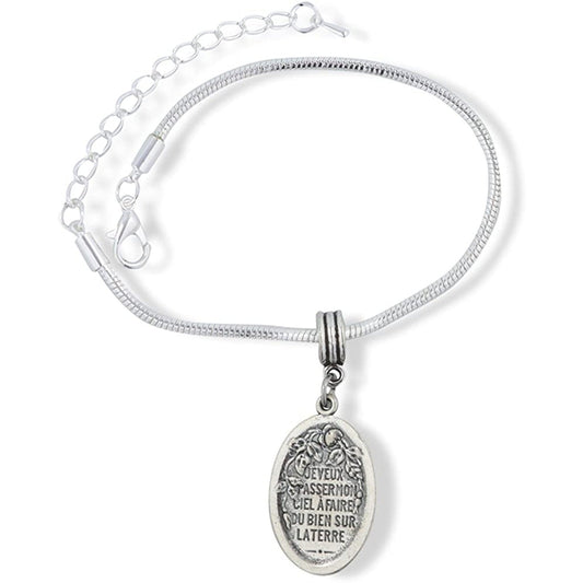 Saint Teresa St Snake Chain Charm Bracelet-1