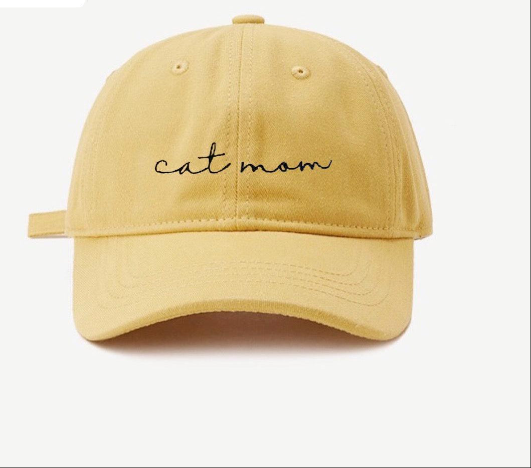 CAT MOM HAT - YELLOW-0