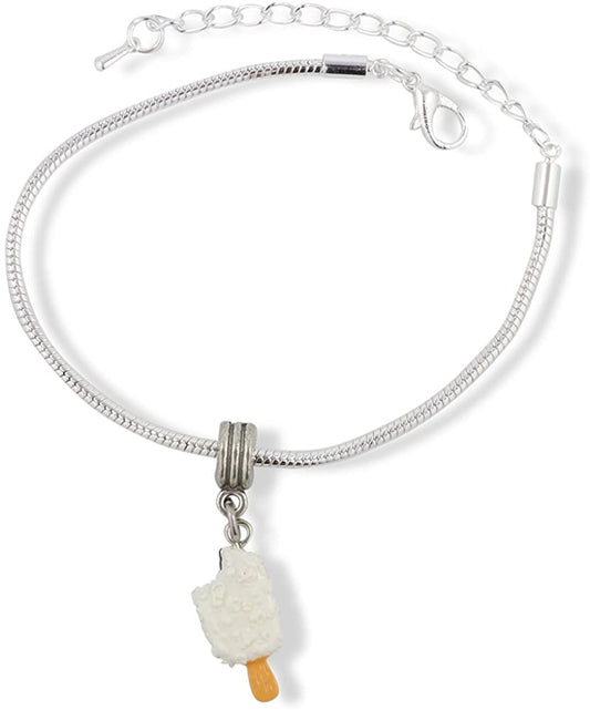 Emerald Park Jewelry Ice Cream Treat Snake Chain Charm Bracelet-1
