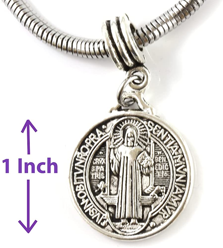 St Benedict Bracelet | Stainless Steel Snake Chain Bracelet-4