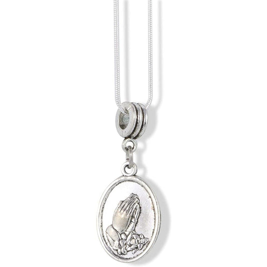 Saint Martha Charm Snake Chain Necklace-1