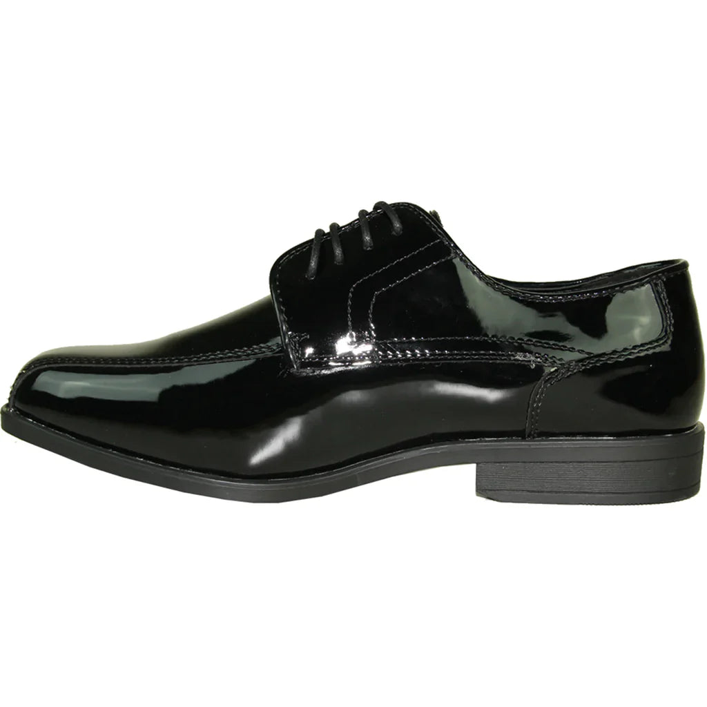 JEAN YVES Men Dress Shoe JY02 Oxford Formal Tuxedo for Prom & Wedding Shoe Black Patent