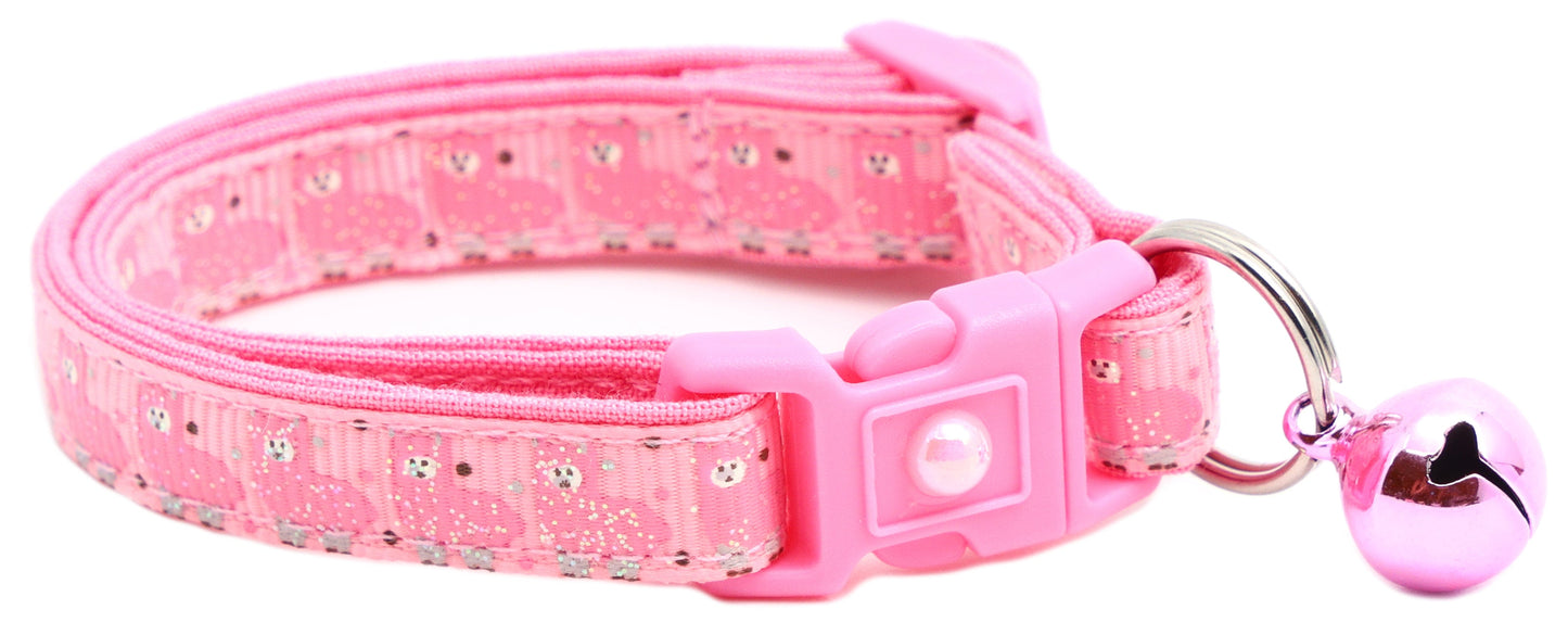 Pink Llamas Breakaway Cat Collar-9