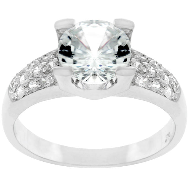 Classic Clear Engagement Ring-0