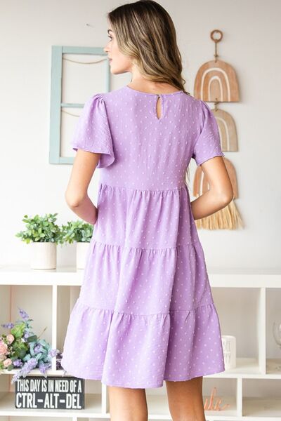 Heimish Swiss Dot Tiered Dress