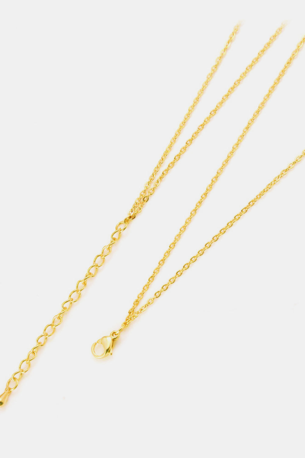 Linked Ring Pendant Chain Necklace-4