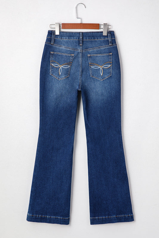 Samantha Western Stitch Bootcut Jeans