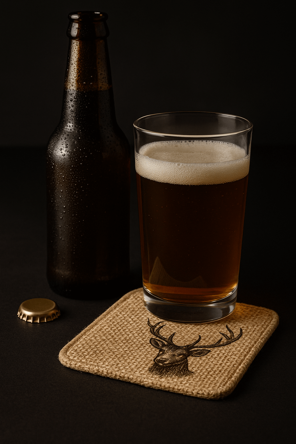 Sublimate Burlap Bottle Opener and Coaster with Customize-2