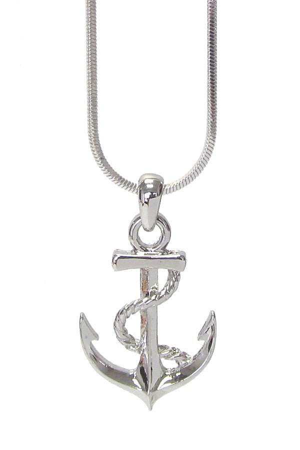 Anchor Pendant Necklace-1
