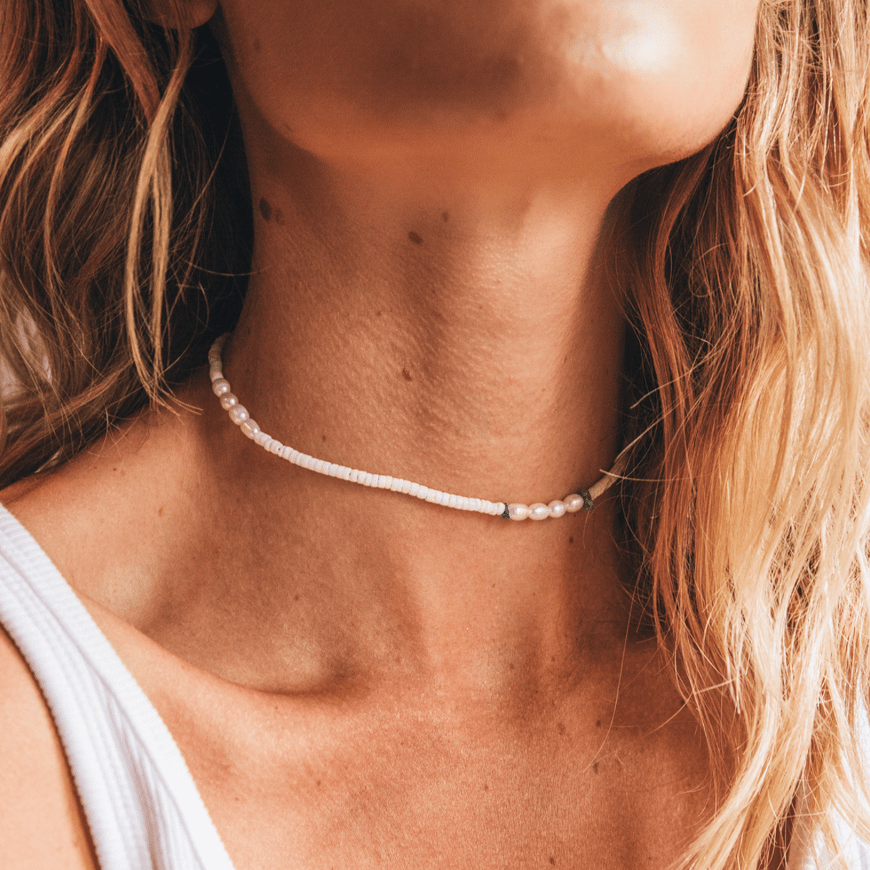 Kai Pearl Choker Necklace-0
