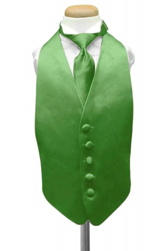 Luxury Satin Kids Tuxedo Vest-29