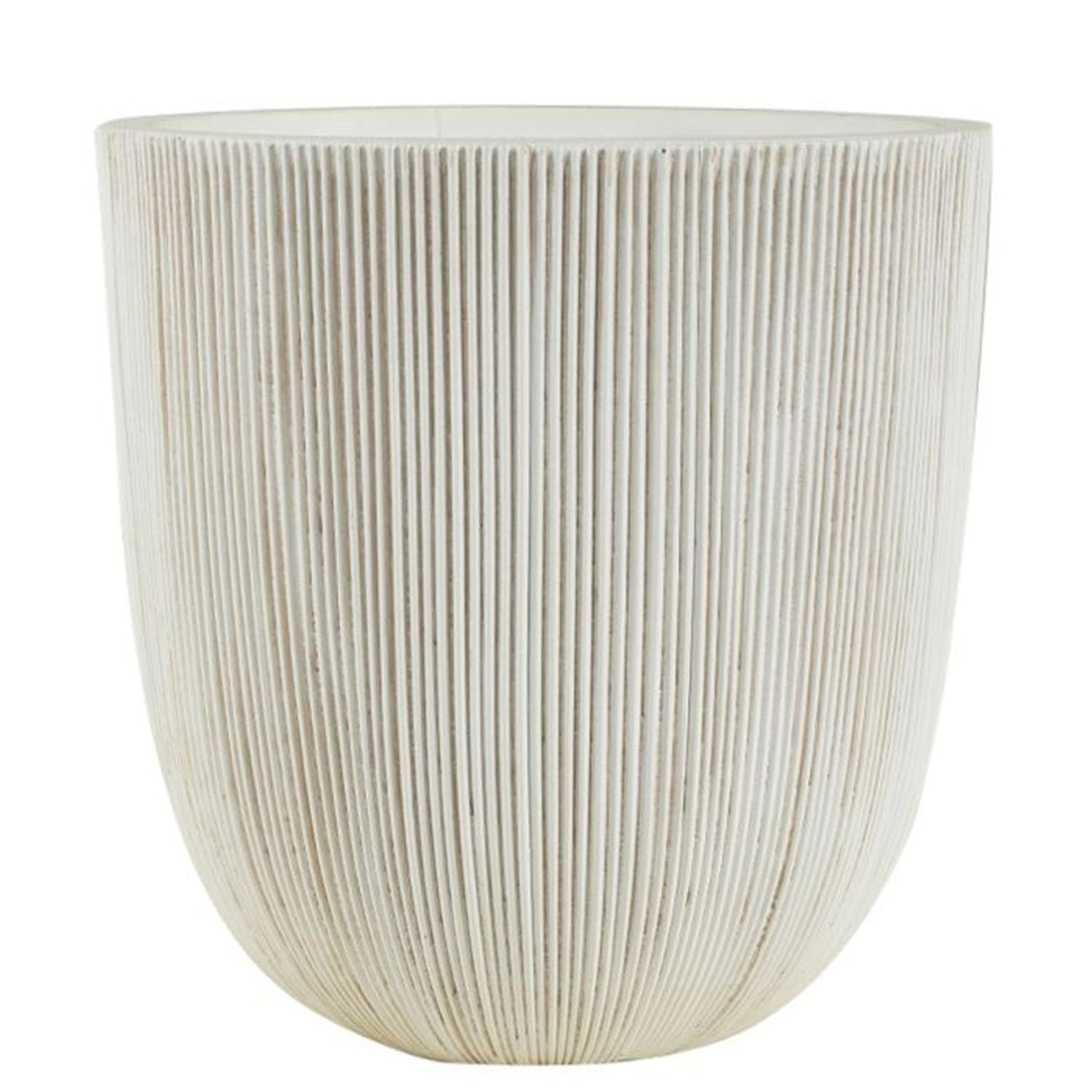 Regency International Fiber Resin Grooved Planter 12"Dx12.5"T-0