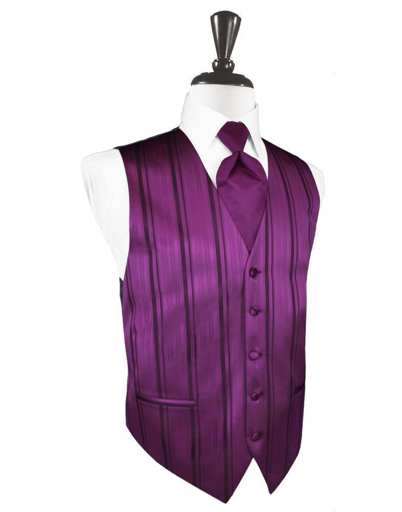 Striped Satin Tuxedo Vest 6-5