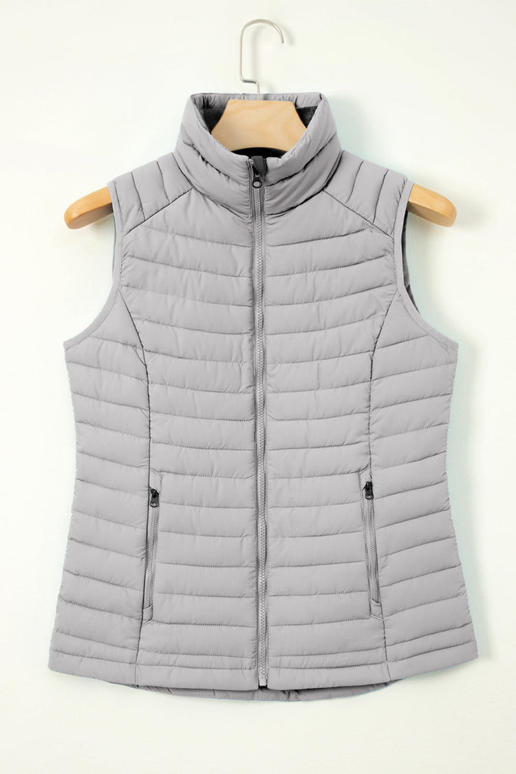 Juliana Zipped Puffer Vest-4