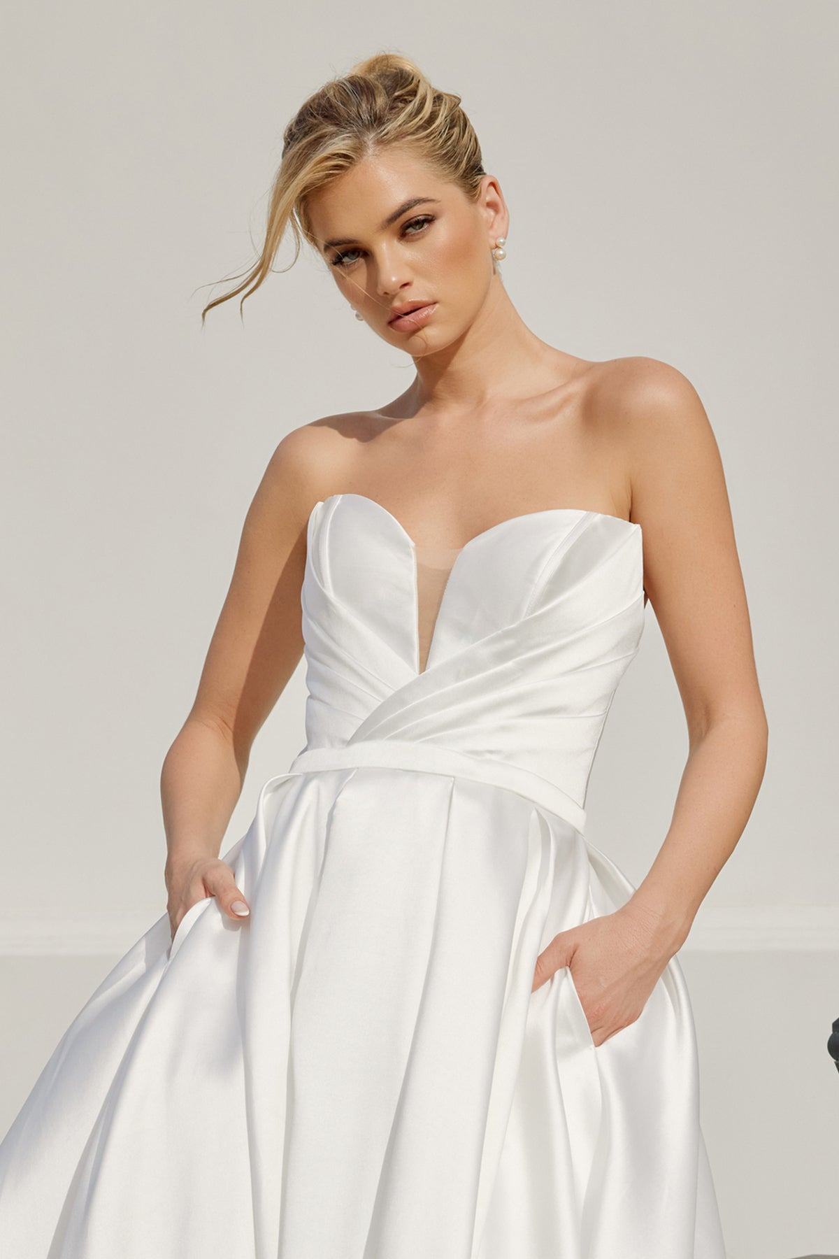Regal Opulent Sweetheart A-Line Breathtaking Wedding Gown for Bridal Reception NXJE1075-1