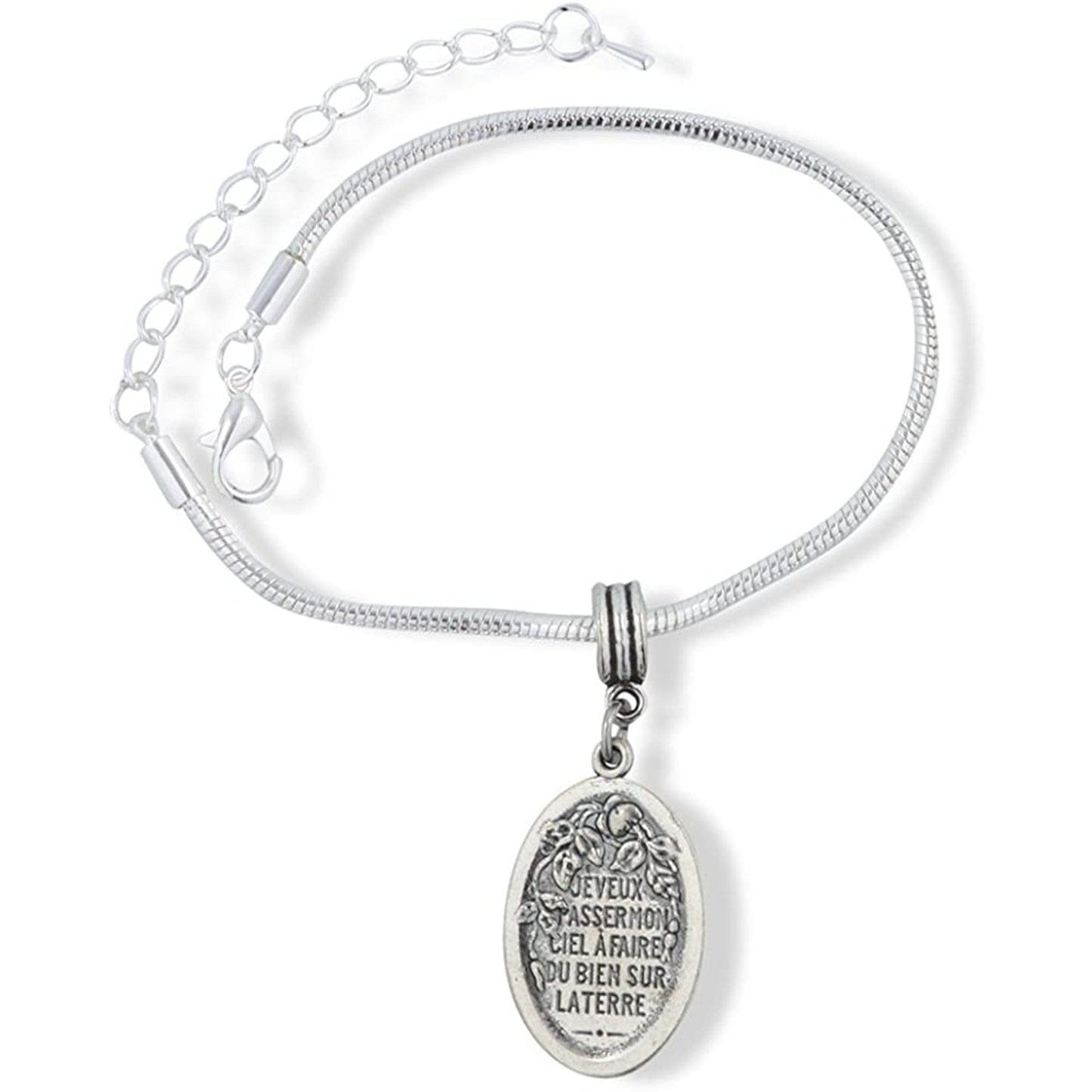 Saint Teresa St Snake Chain Charm Bracelet-1