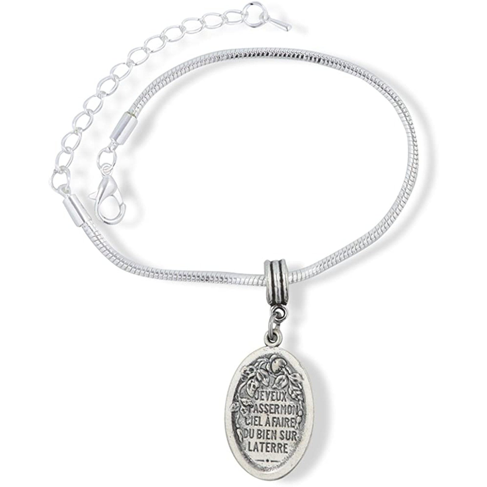 Saint Teresa St Snake Chain Charm Bracelet-1