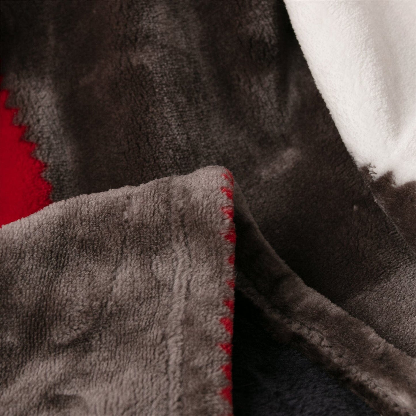 Tache Brown Red Sunset Maple Farmhouse Plaid Patchwork Throw Blanket (4025)-4