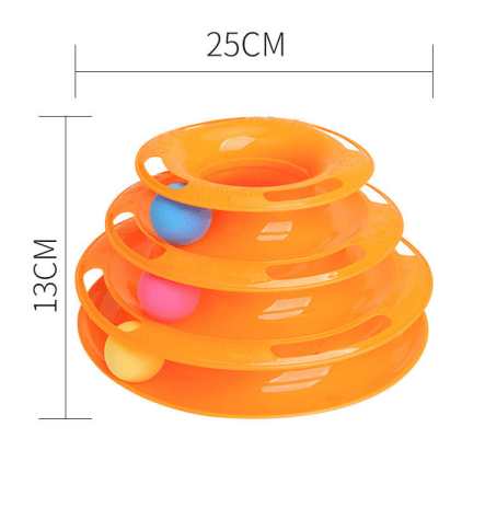 Interactive Cat Ball Tower Tracks Toy - Fun And Engaging Playtime For Your Feline Friend-3