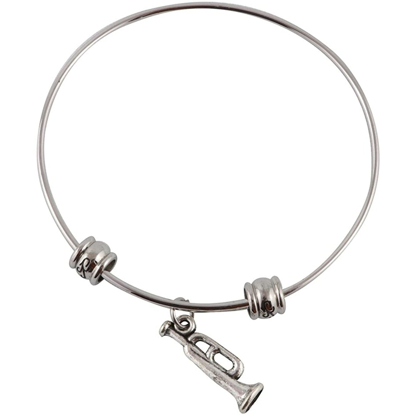 Bugle Musical Instrument Bangle Bracelet Jewelry-0