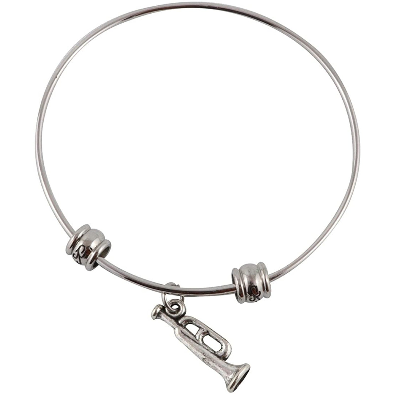 Bugle Musical Instrument Bangle Bracelet Jewelry-0