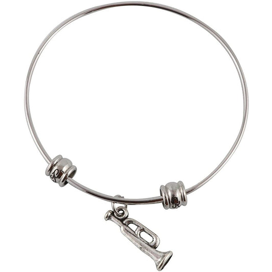 Bugle Musical Instrument Bangle Bracelet Jewelry-0