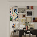 Blue Corner View Clock-0