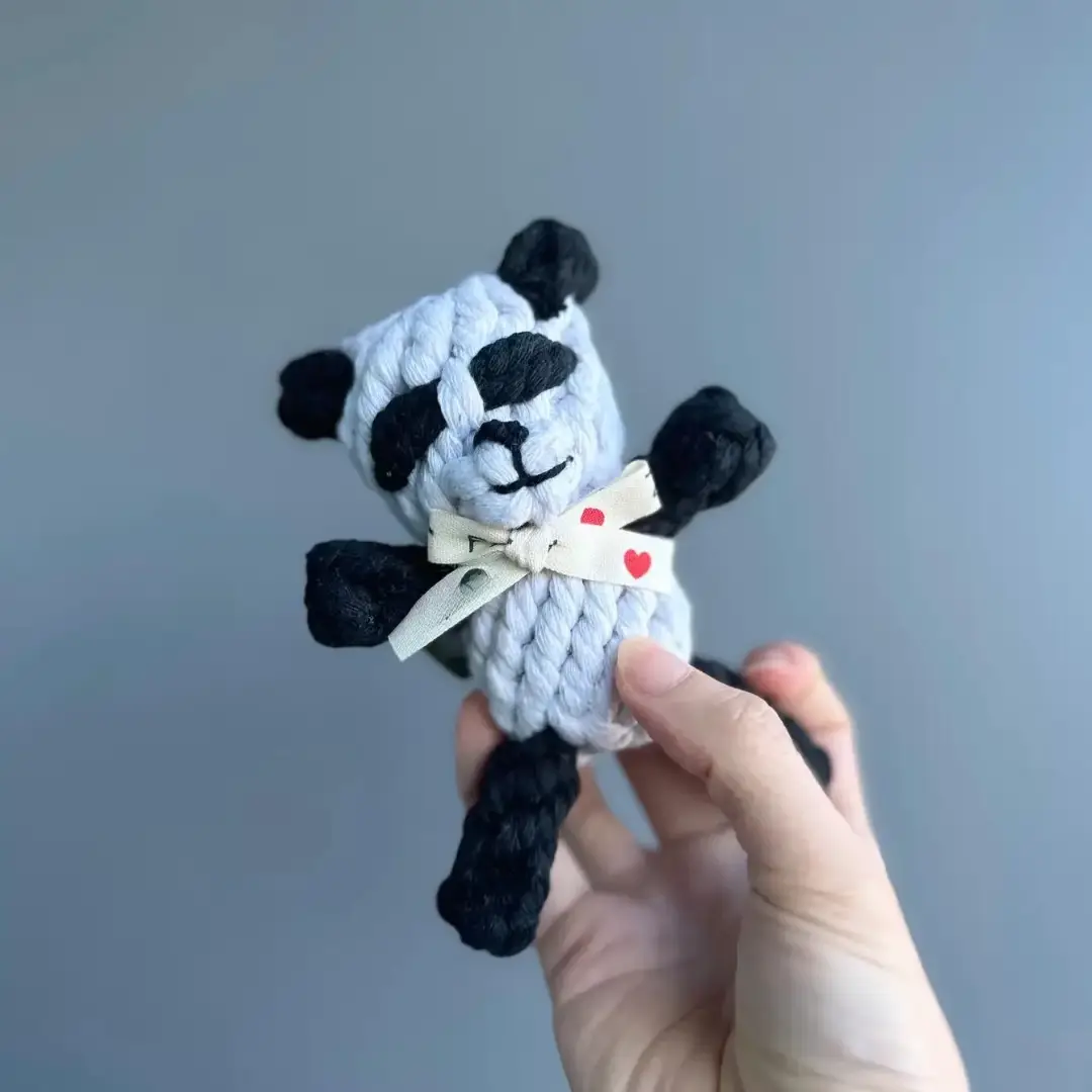 Hello Panda Pet Rope Toy-0