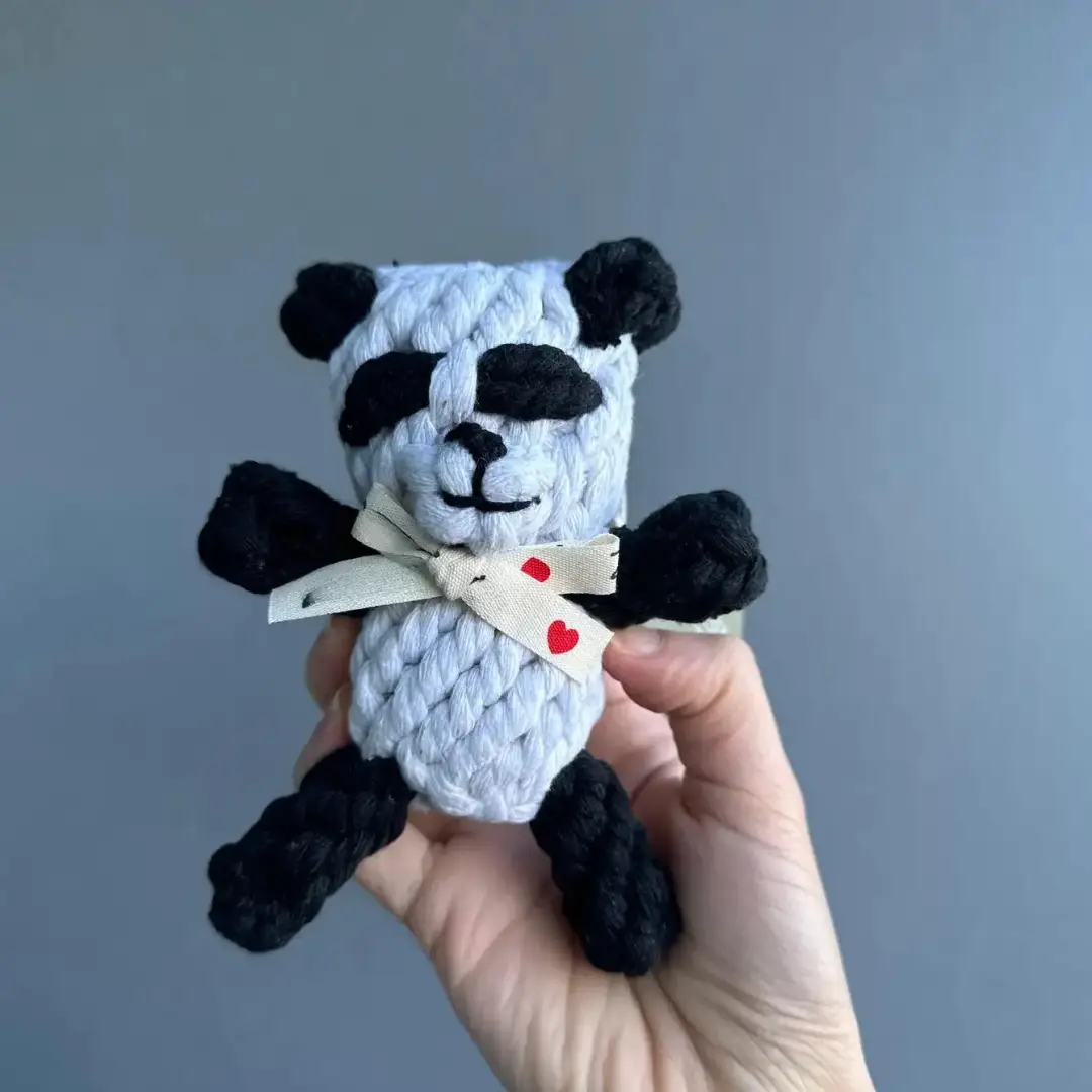 Hello Panda Pet Rope Toy-2