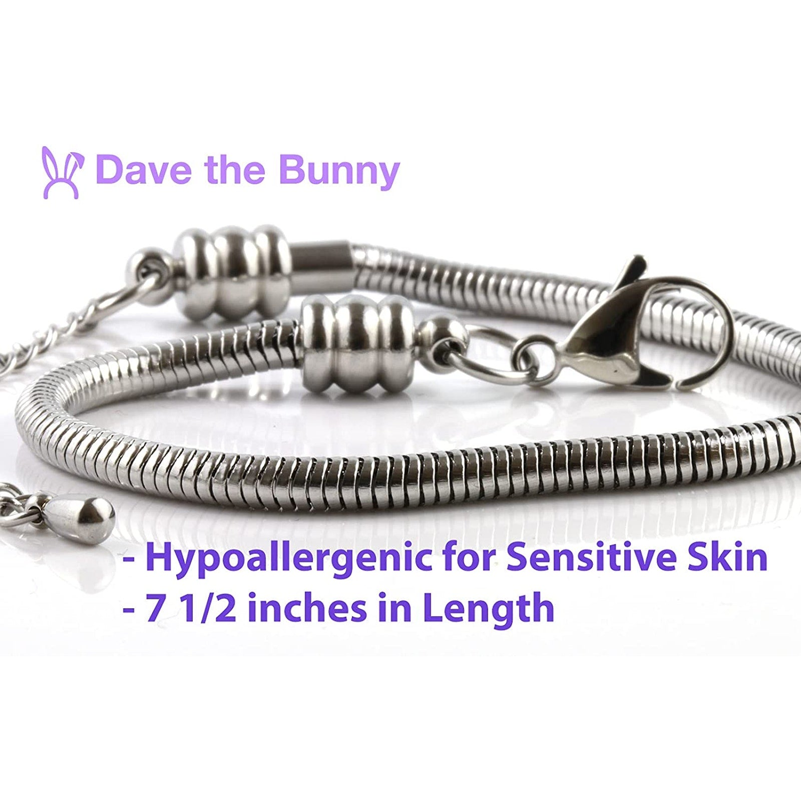 Saint Teresa St Snake Chain Charm Bracelet-2