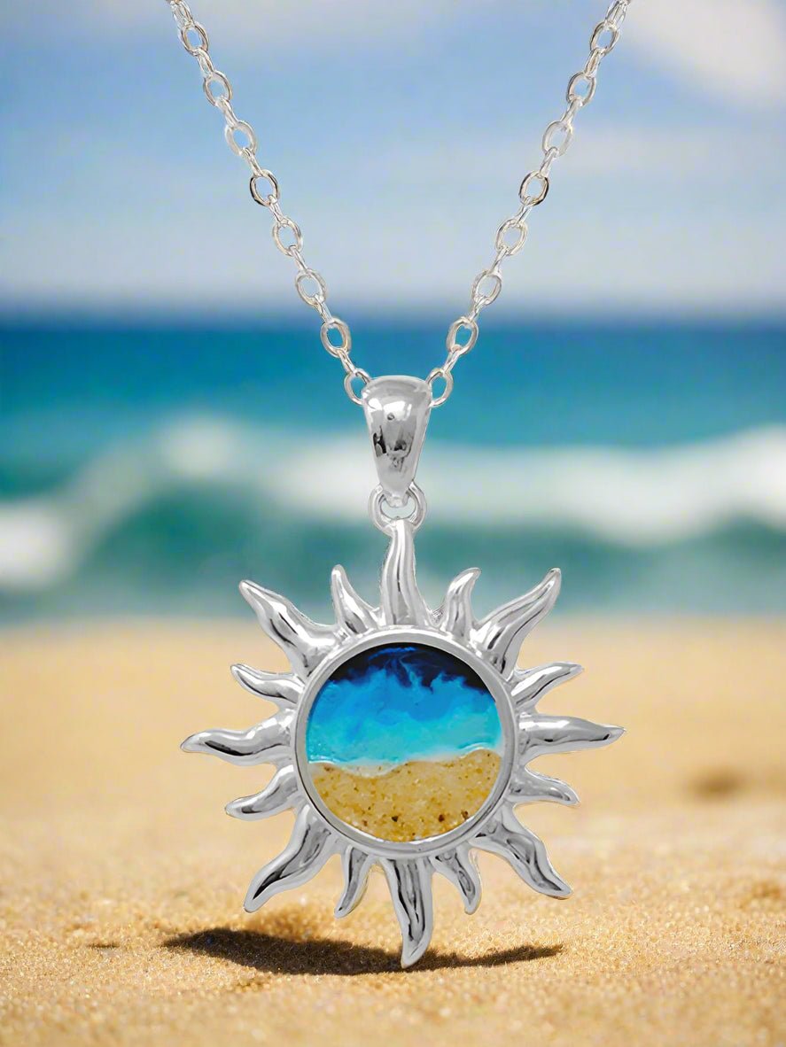 Sun Sand and Ocean Inspired Necklace-0