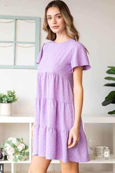 Heimish Swiss Dot Tiered Dress