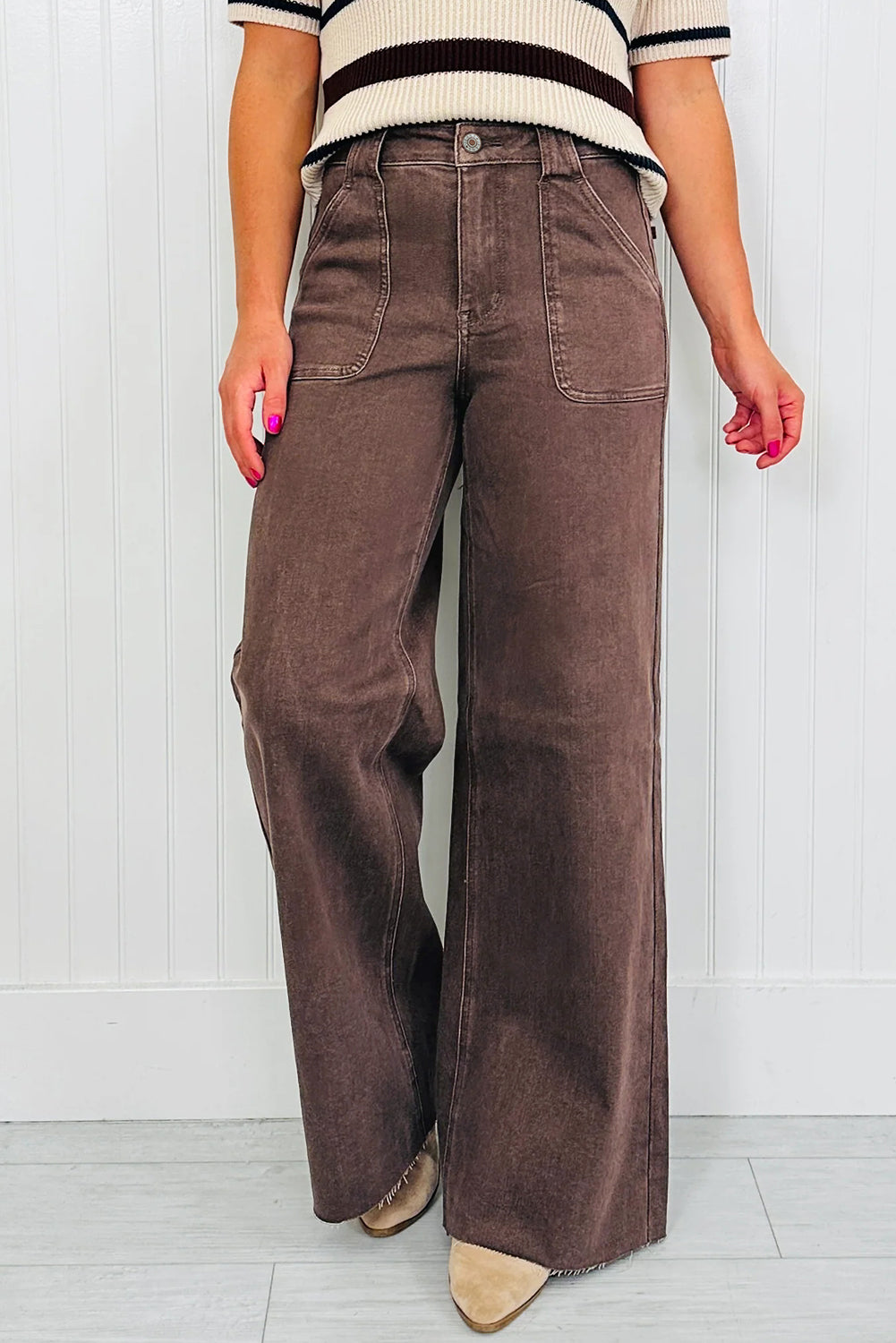 Elora Washed Patch Loose Jeans-0