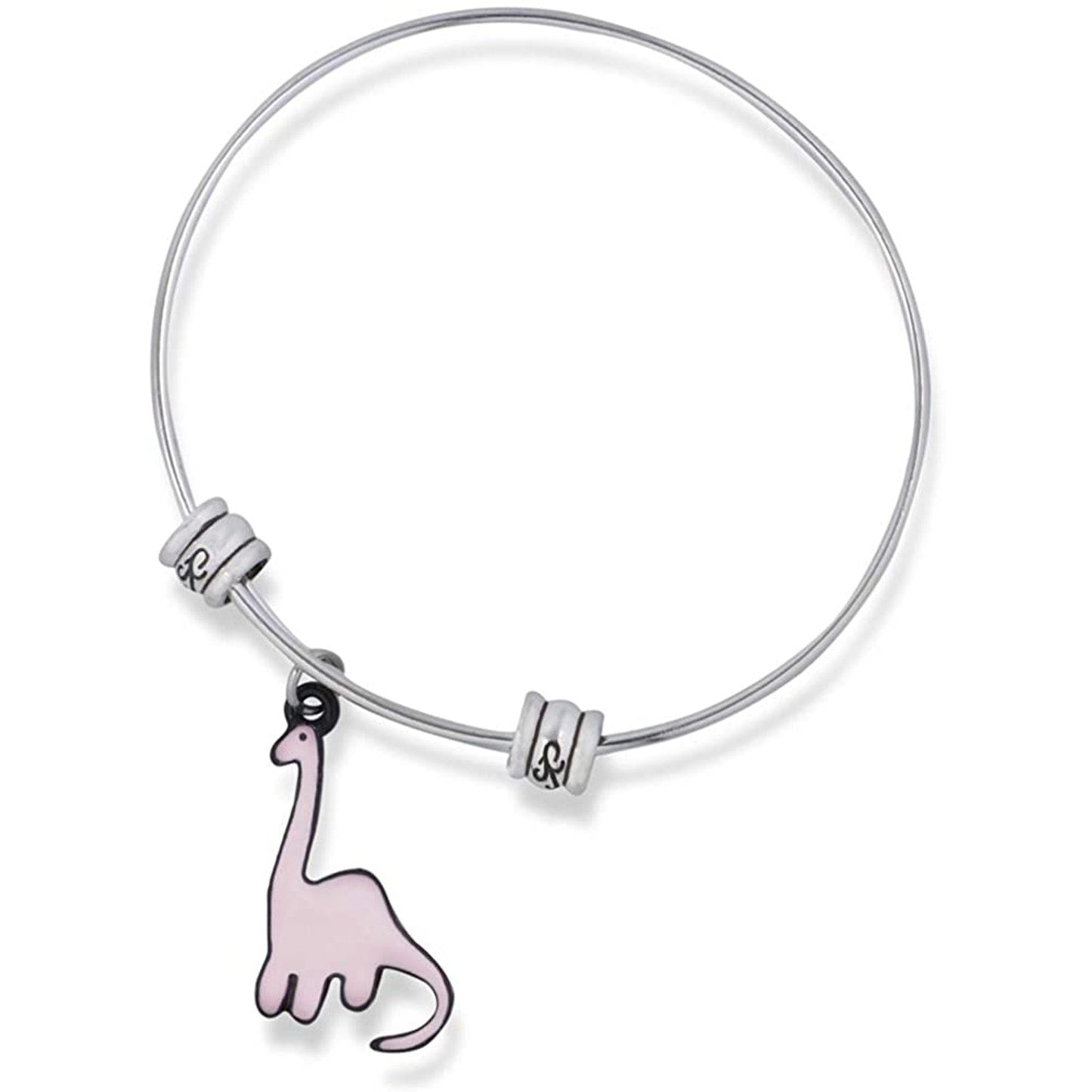Brontosaurus Cartoonish Bronto Dinosaur Fancy Charm Bangle-0