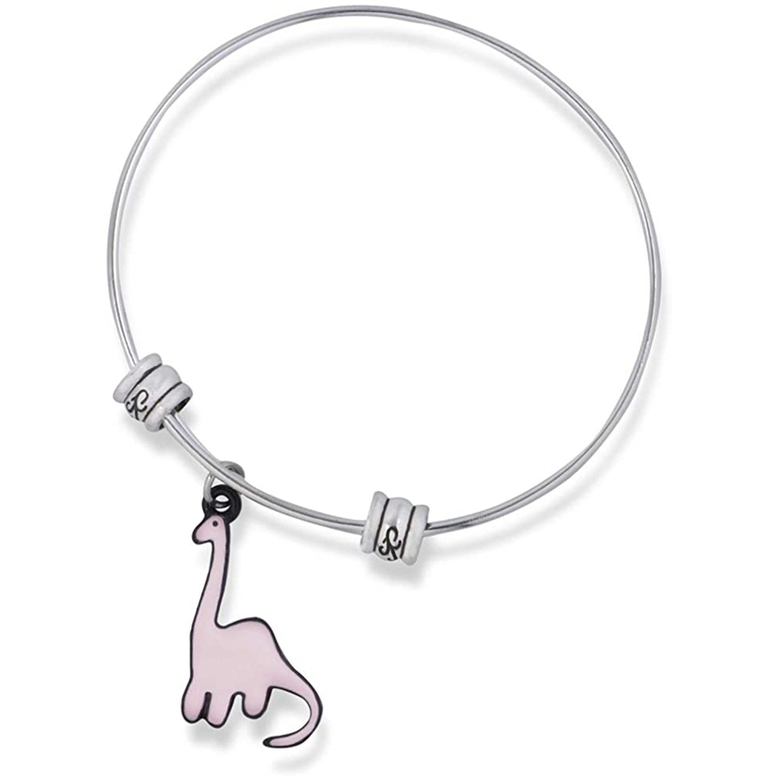 Brontosaurus Cartoonish Bronto Dinosaur Fancy Charm Bangle-0