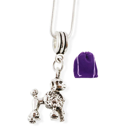 Poodle Dog Pet Canine Snake Chain Necklace-0