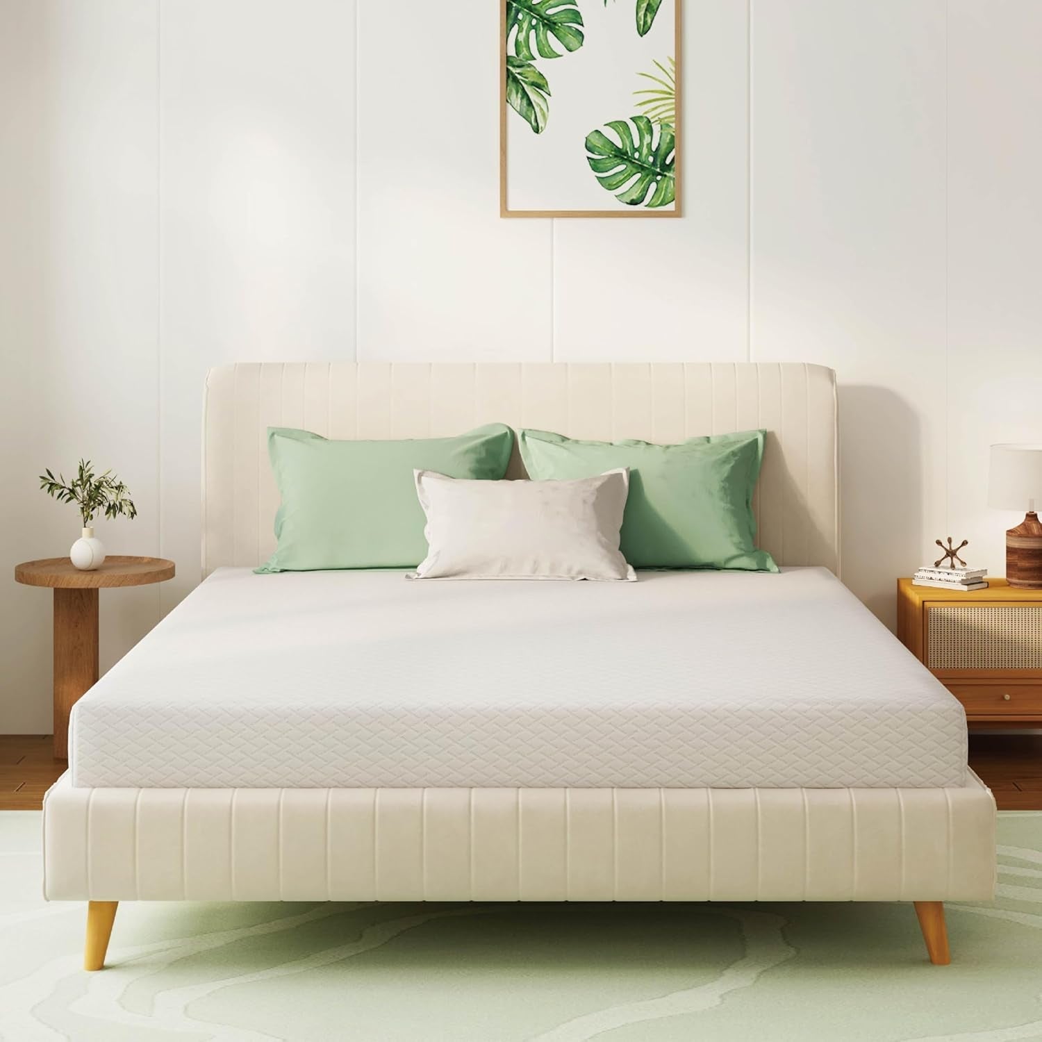Full Size Green Tea Memory Foam Mattress Bed Comfort-0