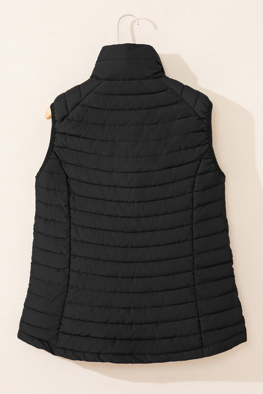 Harper Quilted Zipped Puffer Vest-3