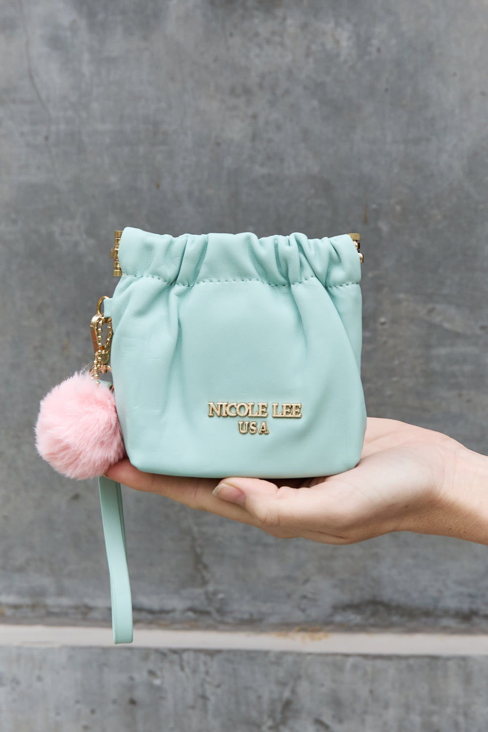 Nicole Lee USA Faux Leather Pouch-1