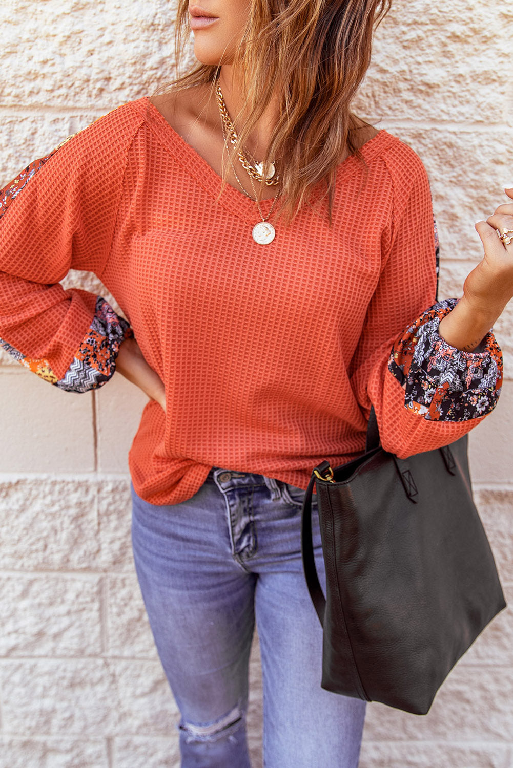 Karina Eyelet thermal Knit Top-0