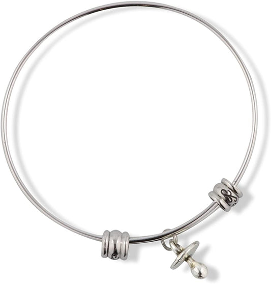 Emerald Park Jewelry Baby Soother Fancy Charm Bangle-0