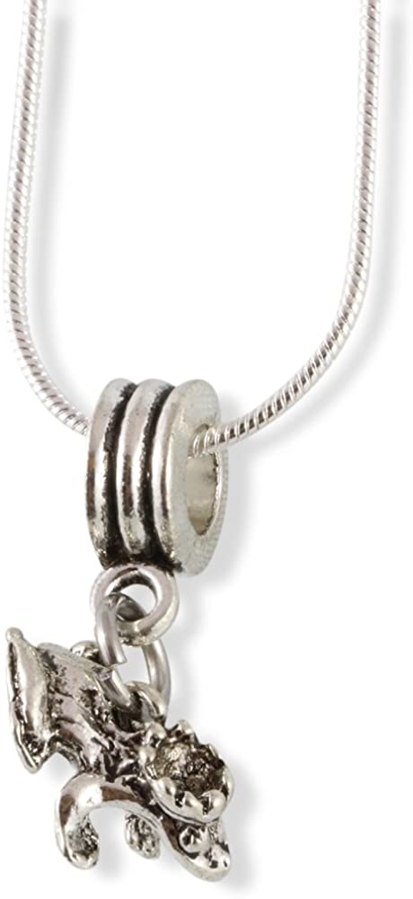Emerald Park Jewelry Frog Prince with Crown Snake Chain Necklace-1