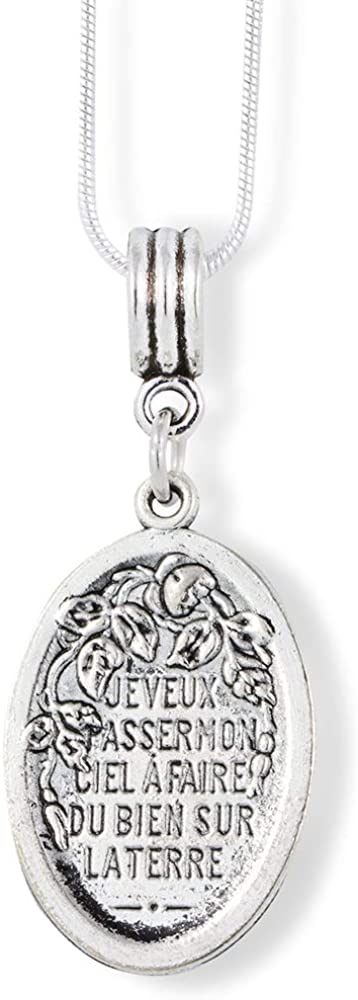 Emerald Park Jewelry Mother Teresa | Saint Teresa Patron Saint of Flowers and The Little Ways Beautiful Medal for Those That Love Saint Teresa-1