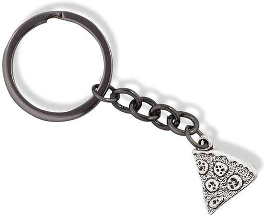 Emerald Park Jewelry Pizza Charm Keychain-0