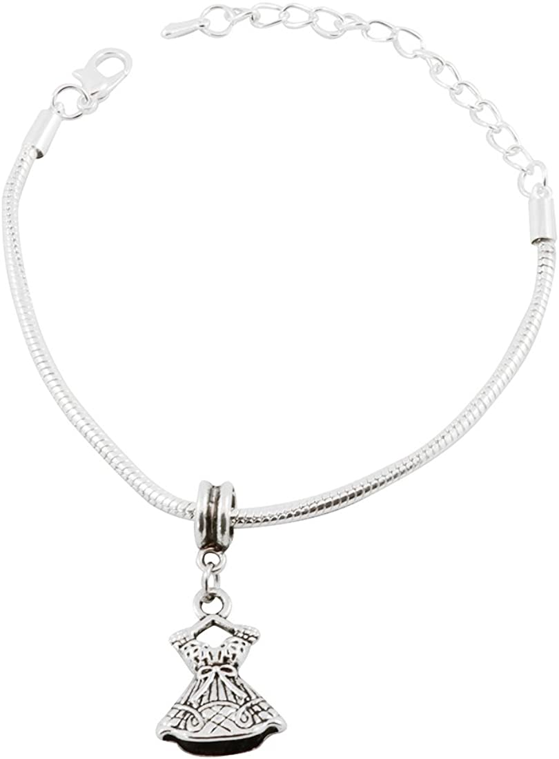 Emerald Park Jewelry Dress Snake Chain Charm Bracelet-0
