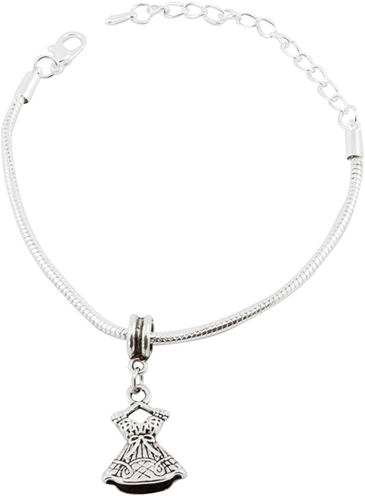 Emerald Park Jewelry Dress Snake Chain Charm Bracelet-0