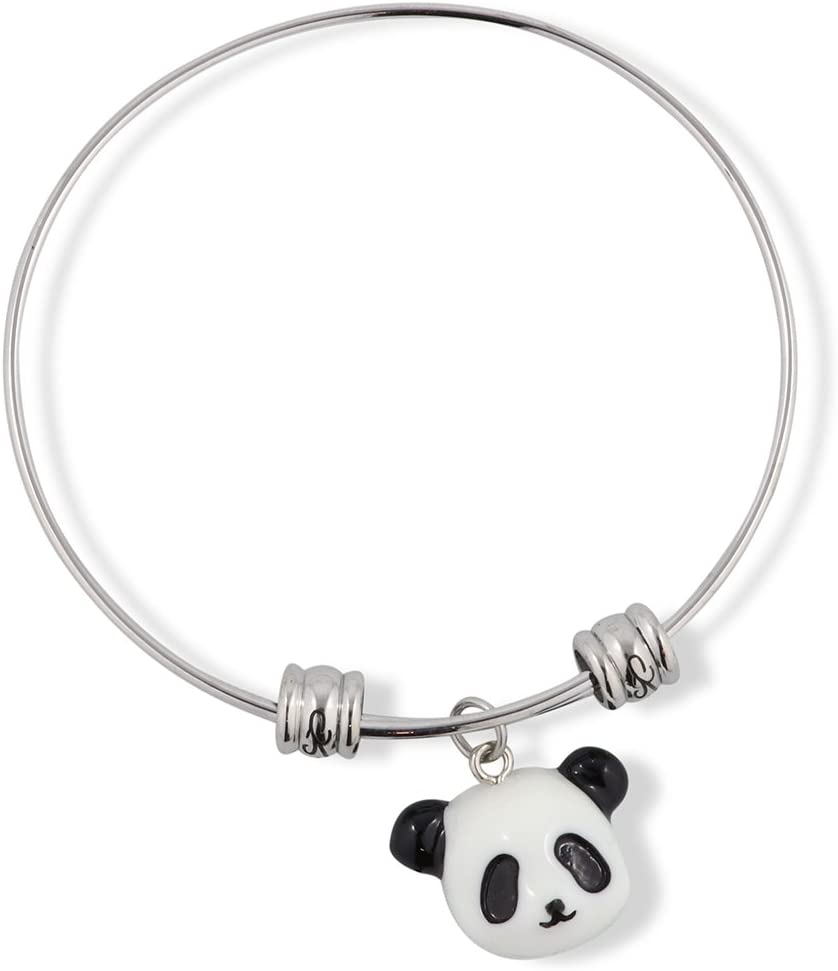 Panda Pandas Bracelet Bangle Charm Gift for Kids Women Men Girls and Boys Jewelry Panda Bear Gifts Giant Stuff Accessories Baby Decor-0