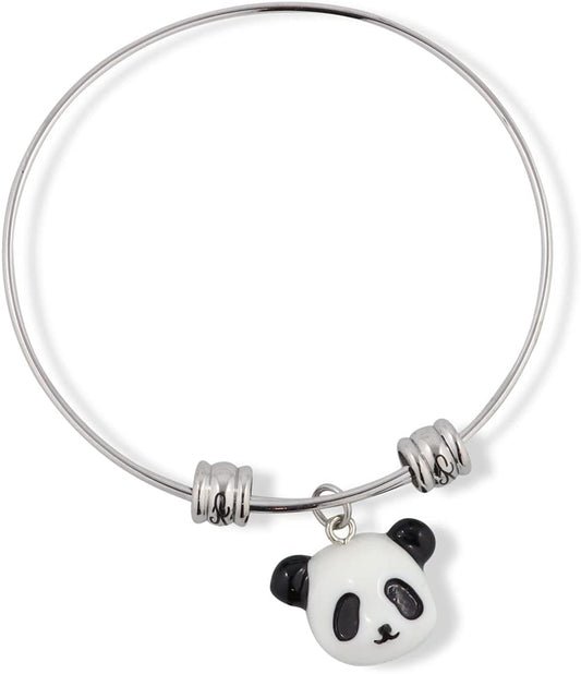 Panda Pandas Bracelet Bangle Charm Gift for Kids Women Men Girls and Boys Jewelry Panda Bear Gifts Giant Stuff Accessories Baby Decor-0