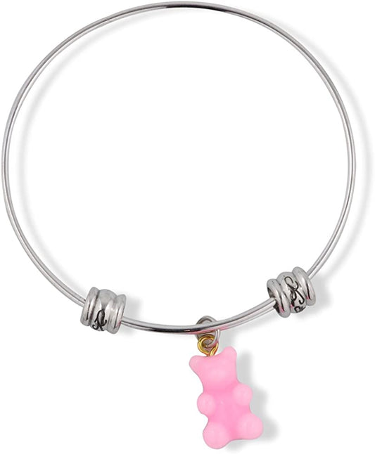 Gummy Bears Bracelet Bangle Jewelry Jewlry Gifts Gummi Gummy Candy Themed Charm Accessories Stuff Gift for Kids Men Women Boys Girls Teacher Student-0