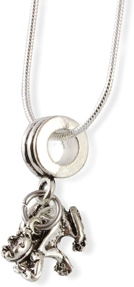Emerald Park Jewelry Frog Prince with Crown Snake Chain Necklace-0